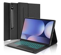 KVAGO Étui avec clavier pour Samsung Galaxy Tab S9Ultra/S8 Ultra/S10 Ultra 14,6", clavier amovible rétroéclairé 7 couleurs, pavé tactile intelligent multi-geste, coque intelligente avec stylet S, mise