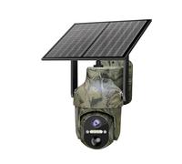 KVBRUI 2K 3MP 4G Carte Sim LTE Cellulaire Solaire Alimenté Trail Chasse Faune Activé par Mouvement Caméra De Sécurité Extérieure Couleur Vision Nocturne(4G Cam 64G)