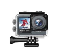 KVBRUI Caméra d'action 5K Anti-secousse 1080P, WiFi, Double écran, étanche à 170 °, dans Le Casque, for Moto, vélo, Sport, télécommande(No Card,4K)