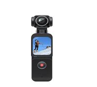 KVBRUI Caméra d'action de Poche 4K, stabilisation rotative Automatique à 270 °, écran Tactile, Sport DV Bodycam, Zoom 4X, enregistreur vidéo numérique Portable(with Bracket)