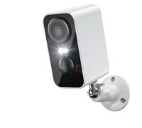 KVBRUI Caméra de sécurité 2K, Vision Nocturne colorée extérieure, systèmes de caméra de vidéosurveillance à Batterie Rechargeable, WiFi for la Maison