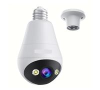 KVBRUI Caméra De Sécurité 3MP WiFi E27, Vision Nocturne Couleur, Interphone Vocal Bidirectionnel, Caméra for Maison Connectée(3MP Bulb Camera)