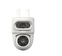 KVBRUI Caméra de sécurité extérieure 5G WiFi 10 MP, Double Objectif, Double écran, Suivi Automatique, PTZ, étanche(AU Plug,Cam)