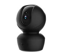 KVBRUI Caméra de sécurité intérieure 2,5K, WiFi, 360°, Suivi Automatique, Vision Nocturne Infrarouge, détection Humaine, for la Maison(EU Plug,Black Set)