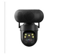 KVBRUI Caméra de sécurité WiFi 8MP/4MP avec Lecteur de Musique, Vision Nocturne Couleur extérieure, Suivi Automatique Humain, caméras IP, Haut-Parleur Bluetooth(EU Plug,4MP Cam Add 32G)