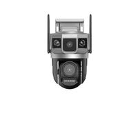KVBRUI Caméra de Surveillance extérieure PTZ 12 MP 4G avec Carte SIM, 2 objectifs, 3 Cadres, Suivi Automatique, Vision Nocturne HD 6K, détection Humaine PIR(AU Plug_4G CCTV 64 Card)