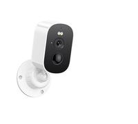KVBRUI Caméra de Surveillance extérieure Solaire 1080p, WiFi, alimentée par Batterie, avec détecteur de Mouvement PIR, Stockage Cloud et Audio bidirectionnel.(Ivory)