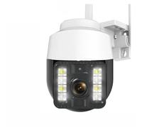 KVBRUI Caméra de Surveillance extérieure WiFi 2K 3MP, vidéosurveillance à Domicile, PTZ, détection de Mouvement, caméra IP de Rue(US Plug,3MP Cam)