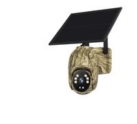 KVBRUI Caméra de Surveillance Solaire for la Faune Sauvage, 4MP, Wi-Fi/4G, SIM, Vision Nocturne 2K, Suivi des Animaux, IP66(4MP WiFi Add 128G)