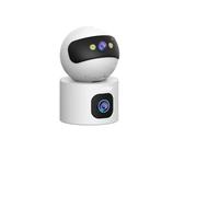 KVBRUI Caméra IP 4K 5G WiFi Double Objectif, Suivi Automatique, Surveillance for Maison connectée, babyphone vidéo(British Standard)