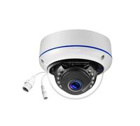 KVBRUI Caméra IP 8MP 4K POE extérieure H.265 dôme intérieur en métal CCTV Vision Nocturne Surveillance vidéo à Domicile caméra Audio CCTV