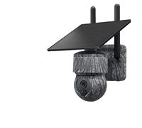 KVBRUI Caméra Solaire extérieure 12MP 6K Double écran WiFi / 4G SIM Moniteur IP66 PIR détection Humaine caméra de sécurité Camouflage forêt(4MP WiFi 64GB)