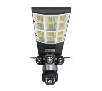 KVBRUI Caméra Solaire HD for lampadaire SIM 4G, 15mp, Zoom 10X, Enregistrement à Trois objectifs, Suivi humanoïde, caméra d'extérieur, Lampe LED, télécommande(4G Camera 32G)