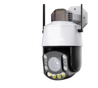 KVBRUI ICSEE WiFi 5MP PTZ caméra 50X 30X Zoom détection Humaine extérieure CCTV sécurité caméra de Surveillance Couleur Vision Nocturne(EU Plug,5mp Camera 64G)