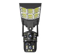 KVBRUI Réverbère Solaire V380 et caméra IP de Surveillance réseau 4G WiFi 2MP à Double Objectif, 3 écrans et Batterie Solaire(WiFi)