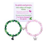 Kvekstio Ensemble de bracelets de sorcière, bracelet d'amitié magique sur le thème méchant pour meilleures amies, sœurs, meilleures amies, amatrices de sorcières, cadeau pour femme, Medium, Alliage
