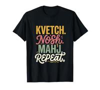 Kvetch Nosh Mahj, Joueur de Mahjong Amusant à répétition T-Shirt