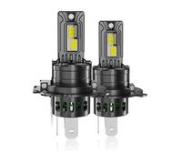 KVGAEANDNK 1/2 pièces lampes de Moto 70W blanc 20000LM H4 9003 phare LED Moto avant ampoule de remplacement lumières pour XT 660X2004-2016 Plaque Phare Avant Moto(2PCS LED H4 WHITE)