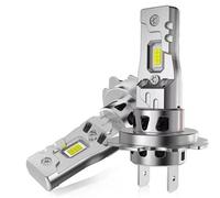 KVGAEANDNK Ampoule LED H7 H4 haute puissance 5000W, phare Turbo 6500K 5000000LM 12V 24V CSP, meilleure Diode LED H4 approuvée, Mini lampe H7, 2 pièces Plaque Phare Avant Moto