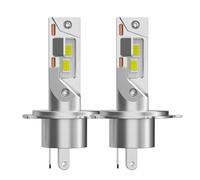 KVGAEANDNK Ampoules phares LED H1 H7 H4 sans ventilateur, 5000000LM, 6000K, 4800W, 16 pièces, 7535 CSP, faisceau haut et bas 1:1, Mini + 800% lumineux Plaque Phare Avant Moto(H4)