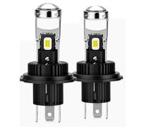 KVGAEANDNK Lentille de projecteur LED H4, phare antibrouillard, haute puissance 9003 Turbo, ampoule automatique pour voitures et motos 12V, 2 pièces Plaque Phare Avant Moto