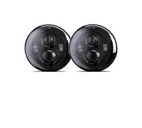 KVGAEANDNK Phares Galvanisés Phares Avant 1 Paire De Feux De Position 75 W LED H4 7 Pouces Angel Eyes H4 Pour Mazda Pour Miata Pour RX 7Pour Na Pour Miata Pour MX 5