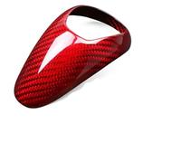 KVGAEANDNK Pommeau de Levier Autocollants décoratifs en fibre de carbone pour pommeau de levier de vitesse intérieur de voiture, pour BMW pour M3, pour M5, M6(Red)