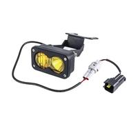 KVGAEANDNK Pour Sur-Ron pour Segway pour X260 pour Compatible Kit de phare LED Kit combiné de dosettes de lumière d'inondation de moto Plaque Phare Avant Moto(As Shown Yellow ligh)