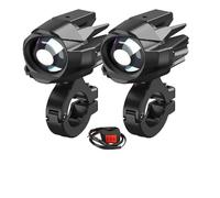 KVGAEANDNK Projecteurs auxiliaires de brouillard avant de de lumière de conduite de tache de moto super pour 4x4 ATV camion vélo SUV Plaque Phare Avant Moto(2PCS With switch)