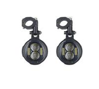 KVGAEANDNK Universel voiture Moto phare antibrouillard Moto LED auxiliaire antibrouillard assemblage lampe de conduite Moto projecteur phare. Plaque Phare Avant Moto(2pcs white light)