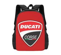 KVHSVEGO Compatible With Ducati Sac à dos d'école pour hommes et femmes, cartable d'université, sac à dos léger, sac à dos décontracté, sac d'école pour garçons et filles