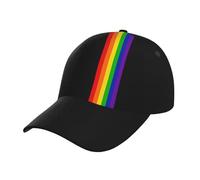 KVHSVEGO LGBT Gay Pride Arc-en-Ciel Chapeau Hommes Femmes Casquette de Baseball réglable LGBT Camionneur Chapeau Unisexe Style Chapeaux Chapeaux