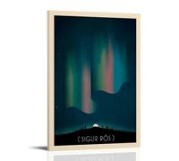 KVIINKD Affiche murale vintage Sigur Ros de l'Europe et de l'Amérique, décoration murale moderne, esthétique, cadeau pour ami, style cadre, 30 x 45 cm