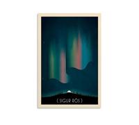 KVIINKD Sigur Ros - Décoration murale vintage - Cadeau pour ami - Sans cadre - 40 x 60 cm