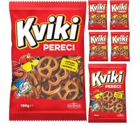 Kviki Lot de 6 mini crackers pour bretzels 100 g