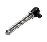 KVKITKLW Élément Chauffant for réservoir d'eau à Immersion Tubulaire à Trois Pinces de 2 Pouces, 1 pièce, Tout SUS 220V/380V, 3kw/4,5 kw/6kw/9kw/12kw, for Brassage à Domicile(380V,6KW 250L 304SS)