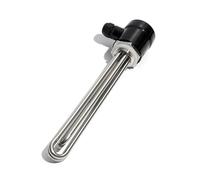 KVKITKLW Élément Chauffant Tubulaire à Immersion électrique, Filetage DN32 1 1/4 "BSPT 3/4, 5/6/9/12kw 3U, avec sonde et vis de Terre(220V,4.5KW 210mm)