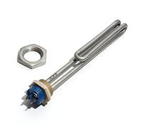 KVKITKLW Élément de Chauffe-Eau électrique à vis Pliable, avec Filetage NPT de 1 Pouce, 1kw/2kw/3kw/4kw/6kw, en Acier Inoxydable 201(Silver,110V_1KW180L DN25 201SS)