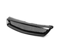 KVKQMLFEAW Calandre Avant Voiture Calandre De Capot Avant Noire ABS pour Civic EK JDM pour Type-R 1999-2000 Grille Avant Pare Chocs