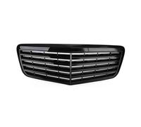 KVKQMLFEAW Calandre Avant Voiture pour W211 E350 E500 E63 pour AMG 2007-2009 Noir Brillant Calandre Avant De Voiture Capot Central Calandre Pare-Chocs Grille Avant Pare Chocs