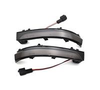 KVKQMLFEAW Clignotant pour G6 G7 G8 Fox UP Polo pour Golf 4.5 pour Venti Voyage Saveiro 2 Pièces Clignotants LED Dynamiques Rétroviseur Latéral Séquentiel Clignotant Latéral(Dynamic Smoked)