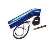 KVKQMLFEAW Durite D'admission Kit D'admission d'air Froid Universel 3 "76mm Ensemble Complet De Tuyaux D'induction Turbo pour Performances Voiture À Haut Débit Entrées d'air Voiture(Long Blue)