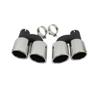 KVKQMLFEAW Embout Échappement pour A4 A5 A6 A7 pour Modifier S4 S5 S6 S7 D'échappement en Acier Inoxydable D'échappement Silencieux Pointe Type Pince Double Sortie Embout(Left and Right)