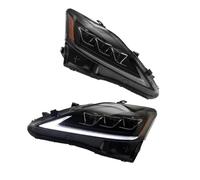 KVKQMLFEAW Feux Avants Auto 1 Paire pour Vland 2005-2010 2011 2012 2013 2 Pièces RHD Voiture ISF Phares avec Clignotant Séquentiel Phare Avant Ensemble(Clear)