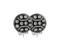 KVKQMLFEAW Projecteur Auto Feu Antibrouillard Universel E9 LED Forme Ronde Jaune Et Blanc DRL 12V 24V pour Tracteur 4x4 Voiture Tout-Terrain 9 Pouces Optique De Phare(2PC 9inch Welcome)