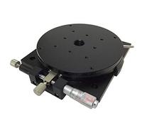 KVLHCSVA Platine rotative de précision, Platine rotative Manuelle R125B-L, 125 mm de diamètre de Plate-Forme, Construction à roulement à Billes