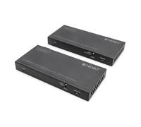 DIGITUS DS-55526 Extender KVM HDMI (HDBaseT) - UHD 4K/60 Hz - 120 m via câble LAN (HDBaseT 100 m) - Kit : émetteur & récepteur - IR infrarouge - HDMI 2.0b & HDCP 2.2 & HDBaseT 1.0