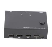 KVM Switch 3840x2160@30Hz Dual Monitor HD Video USB Plug & Play
