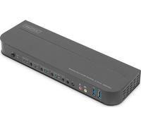 DIGITUS KVM-Switch 4-Port 4K60Hz, 4xDP in, 1xDP/HDMI Out