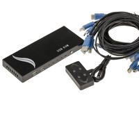 KVM SWITCH HDMI - USB - 4 PORTS Complet, livré avec cordons et télécommande